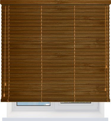Бамбуковые жалюзи 50 мм. вишня