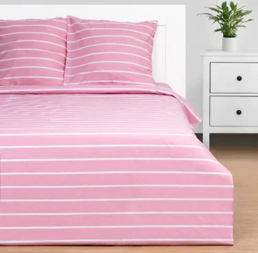 Постельное бельё Этель Евро Pink stripes 200х217см, 220х240см, 70х70см-2 шт, 100% хлопок,поплин
