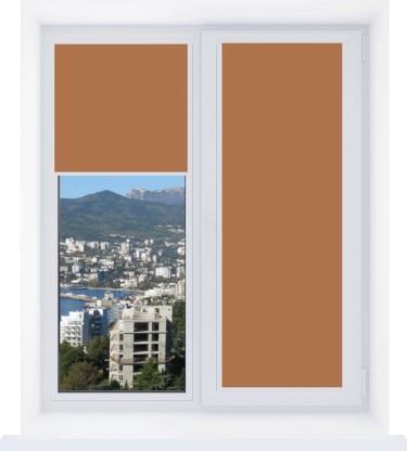 Рулонная штора Уни 2 Натали ВО терракотовый 92