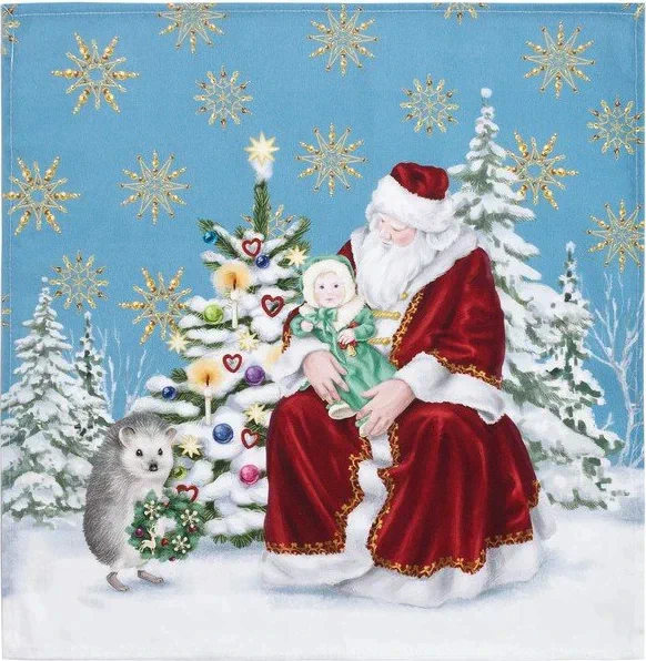 Набор столовый «Christmas time« скатерть 150х220см +/-3см с ГМВО, салф.40х40см-12шт, хл100%