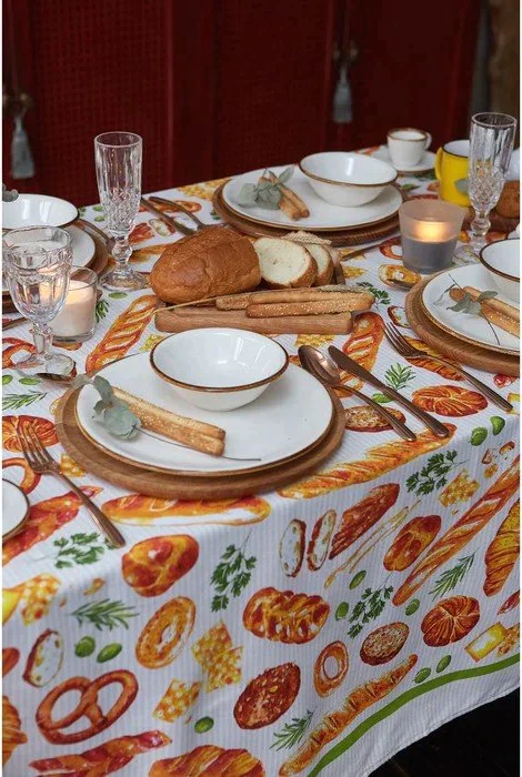 Скатерть "Доляна" Bread 220х144 см, 100% хлопок, 164 г/м2