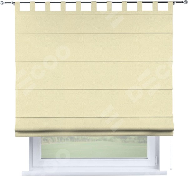 Римская штора на петлях «Кортин», ткань блэкаут однотонный, бежевый