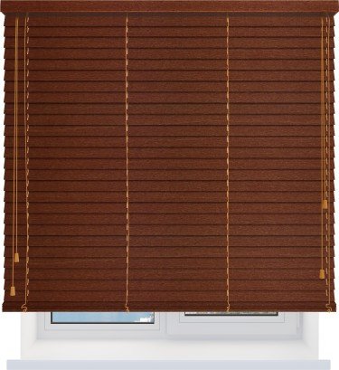 Деревянные жалюзи 50 мм. вишня