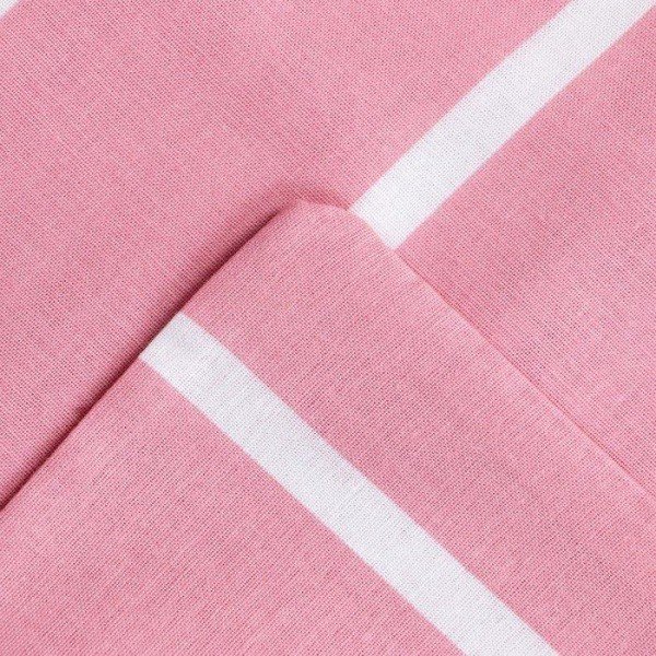 Постельное бельё Этель Дуэт Pink stripes 143х215см-2шт, 220х240см, 70х70см-2шт, 100% хлопок, поплин