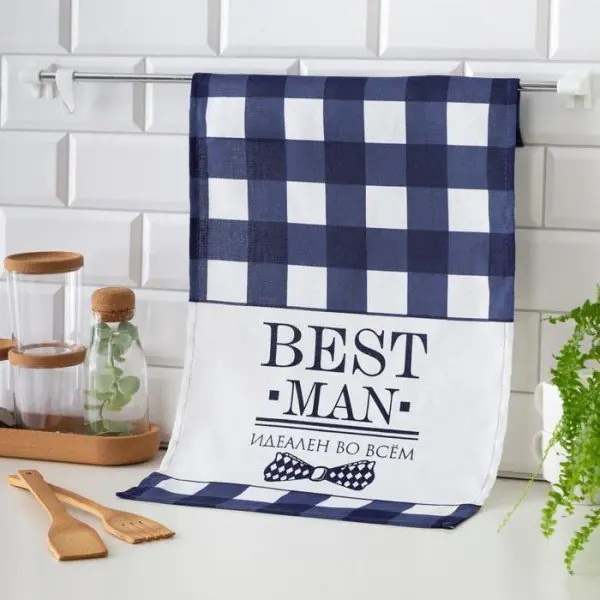 Полотенце кухонное Доляна Best man 35х60 см, 100% хл, 160г/м2