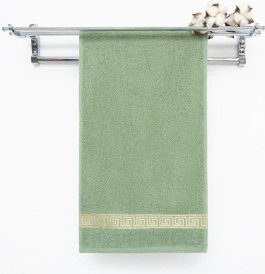 Полотенце махровое Афина 50*80 см, болотный, хл 100%, 430 г/м2