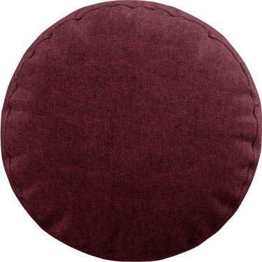 Подушка круглая Cortin лён кашемир цвет бордовый