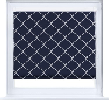 Римская штора «Кортин» кассетная «Морские веревки»