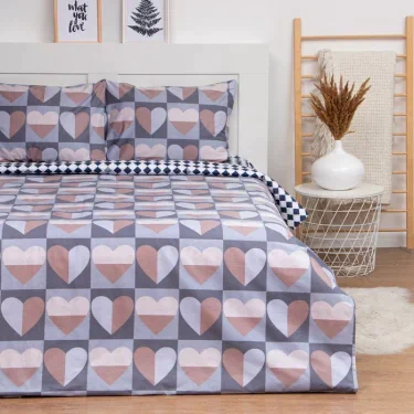 Постельное бельё LoveLife Евро «Сердца» 200х217см, 225х240см, 50х70см-2шт