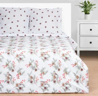 Постельное бельё Этель 2 сп Spruce branches 175х215 см, 200х220 см,70х70 см -2 шт,поплин 125 г/м2