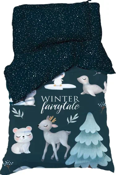 Постельное бельё Этель 1,5 сп "Winter fairytale" 143х215 см, 150х214 см, 50х70 см-1 шт, бязь, 100% хлопок