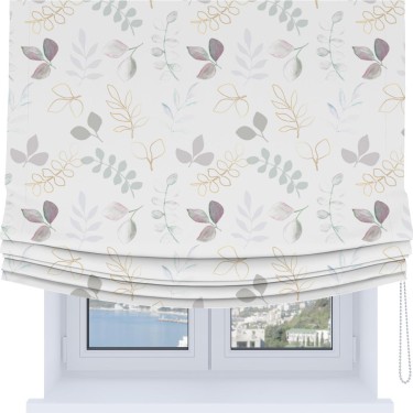 Римская штора Soft с мягкими складками, «Весенняя акварель»