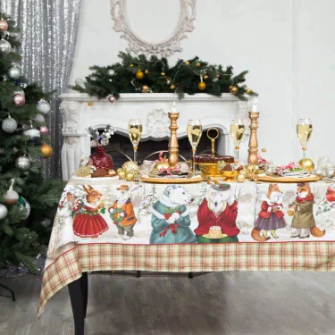 Скатерть Этель Winter holidays 150х180см +/-3см с ГМВО, хл100%