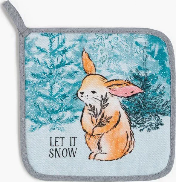Набор кух. "Let it snow" варежка-прихватка 20х28 см, прихватка 19х19 см, 100% хл