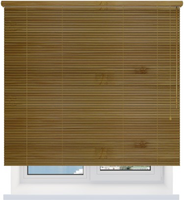 Бамбуковые жалюзи 25 мм. кофе