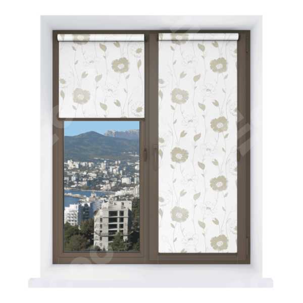 Рулонная штора Мини Золотая нить G 08