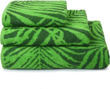 Полотенце махровое Tropical color, 100х150 см, цвет зелёный