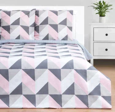 Постельное бельё Этель 2 сп Pink illusion 175х215 см, 200х220 см, 70х70 см - 2 шт, бязь 125 г/м2