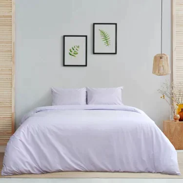 Постельное бельё «Этель» 2 сп. Арома Поплин 180×210 см, 200×220 см, 50×70 см - 2 шт., Лаванда, 125 г/м², 100% хл