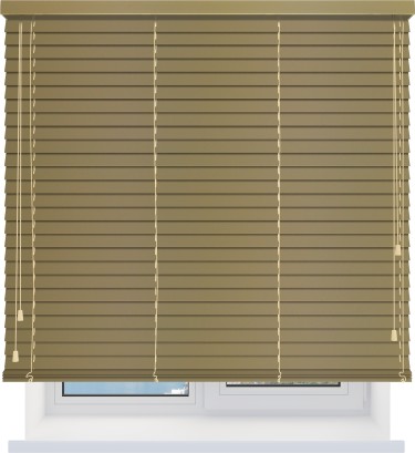 Деревянные жалюзи 50 мм. отбеленный