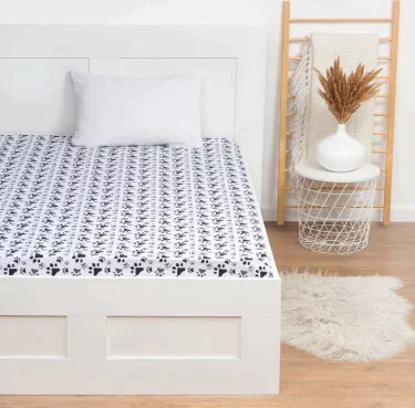Простыня LoveLife Cat 150х220 см, 100% хлопок, поплин, 125 г/м²