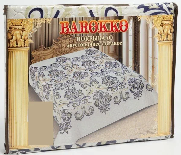 Покрывало двусторонее Marianna Barokko, размер 200х220 см, полиэстер 100%