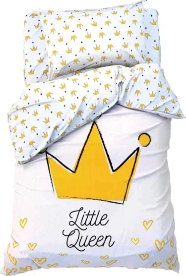 Постельное белье "Этель" 1.5 сп Little queen 143*215 см, 150*214 см, 50*70 см -1 шт,100% хл, бязь