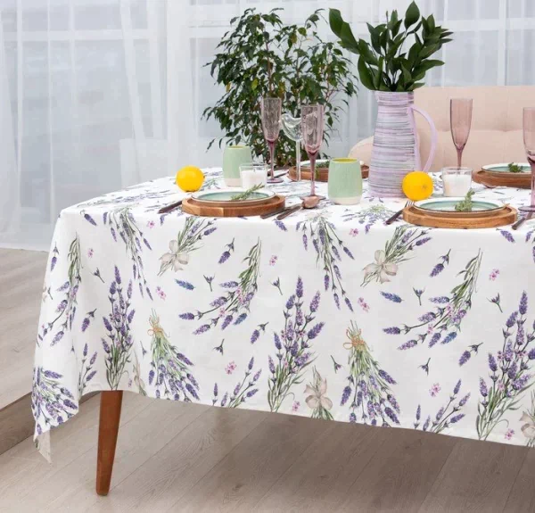 Скатерть "Этель" Lavender 149х250 см, 100% хл, саржа 190 г/м2