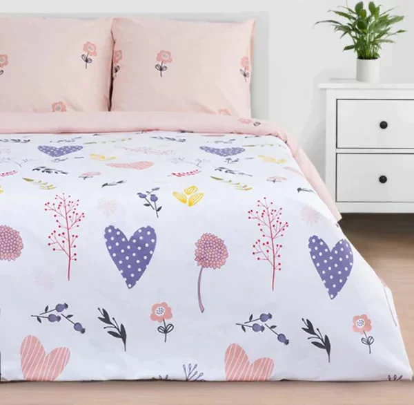 Постельное белье "Этель" 2 сп Flower garden 175*215 см, 200*220 см, 70*70 см -2 шт