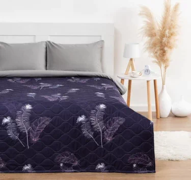 Покрывало LoveLife 1.5 сп "Перья" 150*210±5 см, новосатин,80 г/м2