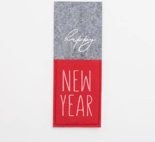 Конверт для столовых предметов New year 8,5х22 см, 100% п/э, фетр