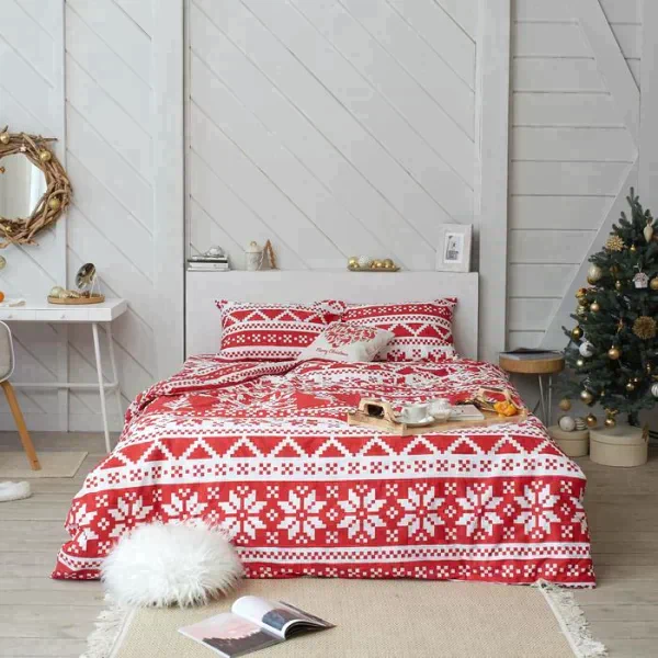 Постельное белье LoveLife 1,5сп Christmas ornament 143*215см,150*225см,50*70см-2шт