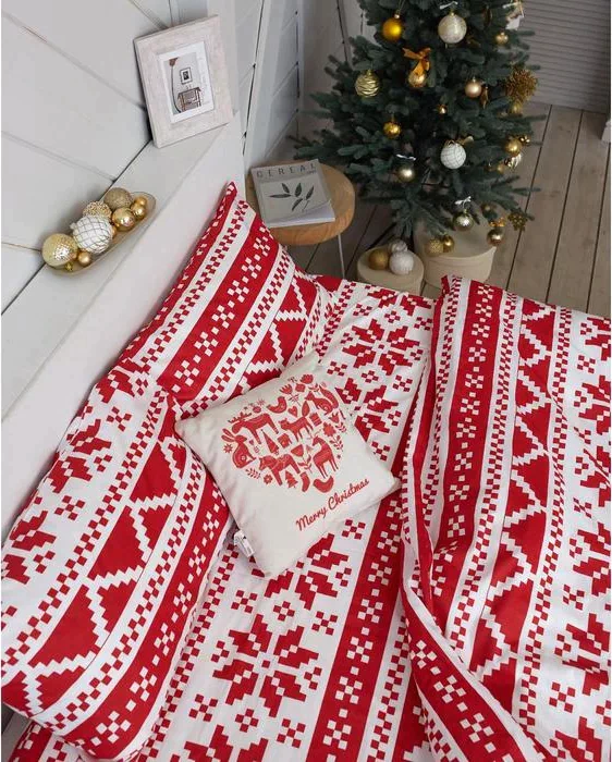 Постельное белье LoveLife 2сп Christmas ornament 175*215см,200*225см,50*70см-2шт