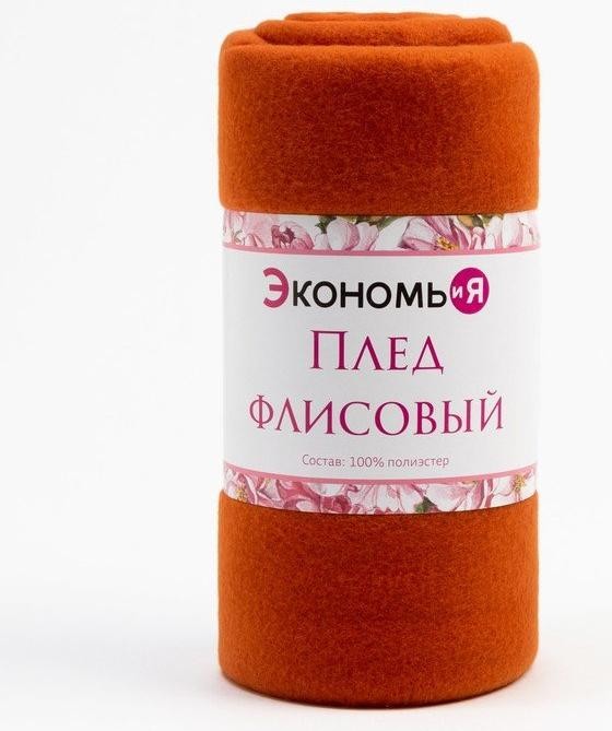 Плед "Экономь и Я" Коричневый 150*200см, пл.160 г/м2, 100% п/э