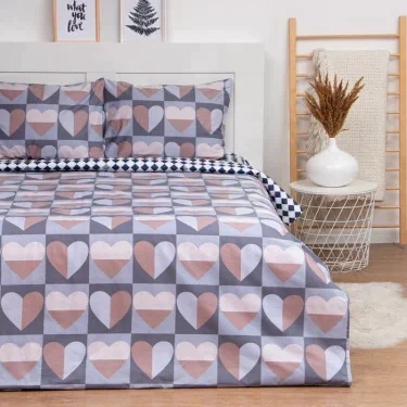 Постельное бельё LoveLife 2 сп «Сердца» 175х215см, 200х225см, 50х70см-2шт