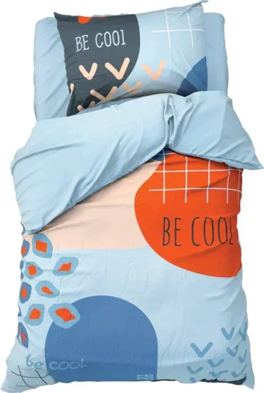 Постельное бельё «Этель» 1.5 сп Be cool 143*215 см, 150*214 см, 50*70 см -1 шт,100% хл, бязь
