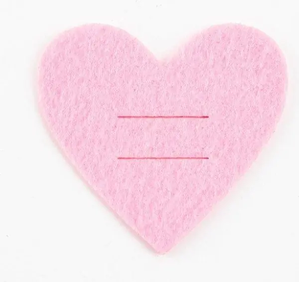 Набор для декора столовых предметов "Love" 4 шт,  розовый, 5,4 х 5 см, 100% п/э, фетр