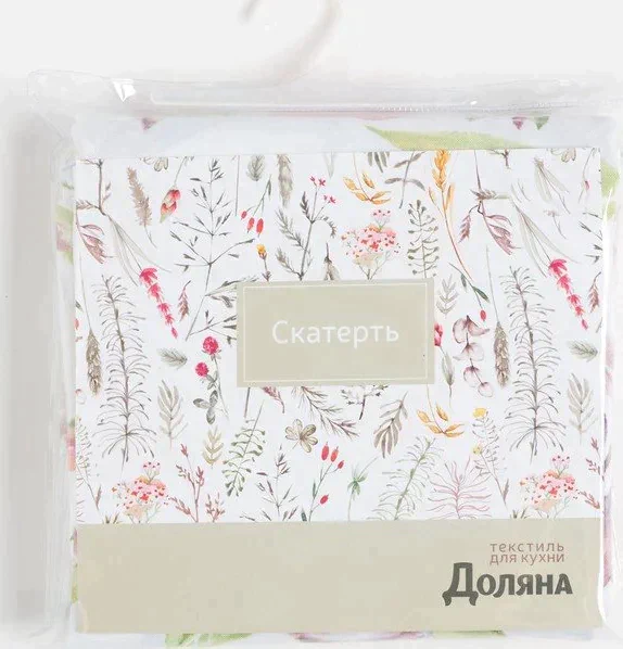 Скатерть Доляна «Цветочная сказка» 145х220 см, 100% п/э