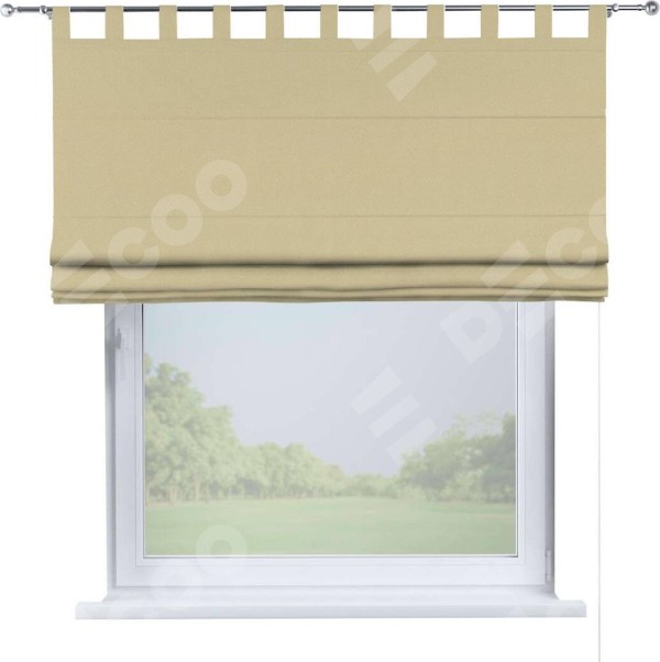 Римская штора на петлях «Кортин», ткань блэкаут однотонный, кофейный