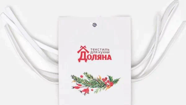 Набор для декора столовых предметов «Снежинка», 4 шт, цв.красный 6х7 см, 100% п/э, фетр