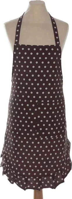 Фартук Этель "Горошек" цв.коричневый 78 х80 см, 100% п/э