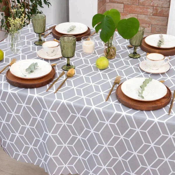 Скатерть Доляна Hexagon 145х180 см, 100% п/э